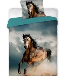 Kinderdekbedovertrekken-Animal Pictures Paard - Dekbedovertrek - Eenpersoons - 140 x 200 cm - Multi