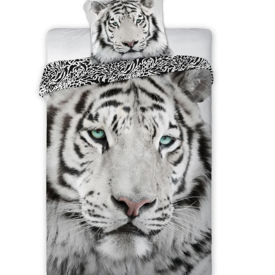Animal Pictures Tijger - Dekbedovertrek - Eenpersoons - 140 x 200 cm - Multi