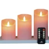 Kaarsen-Anna's Collection LED kaarsen - 3x - lichtroze