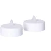 Kaarsen-Anna's Collection Grote LED theelichtjes - 2x - wit -6 x 4,5 cm