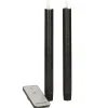 Kaarsen-Anna's Collection LED dinerkaarsen - 2x - zwart - 23 cm