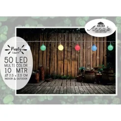 Anna's Collection Lichtsnoer - gekleurd - LED - tuin - 10 meter