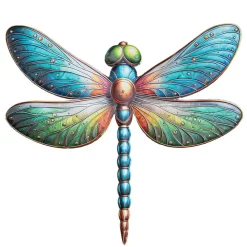 Tuindecoratie-Anna's Collection Tuindecoratie libelle - 37 x 42 cm - metaal