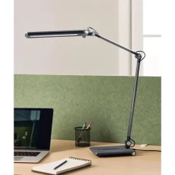 Bureaulampen|Bureaulampen-Leen Bakker AQUILA - Bureaulamp LED - Grijs - Synthetisch materiaal