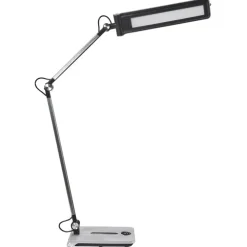 Leen Bakker AQUILA - Bureaulamp LED - Zilver - Synthetisch materiaal