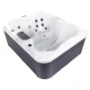 Zwembaden En Accessoires-Beliani ARCELIA - Whirlpool buitenbad - Wit - 215 x 180 cm - Acryl