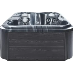 Beliani ARCELIA - Whirlpool buitenbad - Grijs - 215 x 180 cm - Acryl
