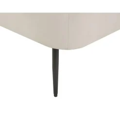 Beliani ARCEY - Chaise longue - Wit/Oranje - Fluweel