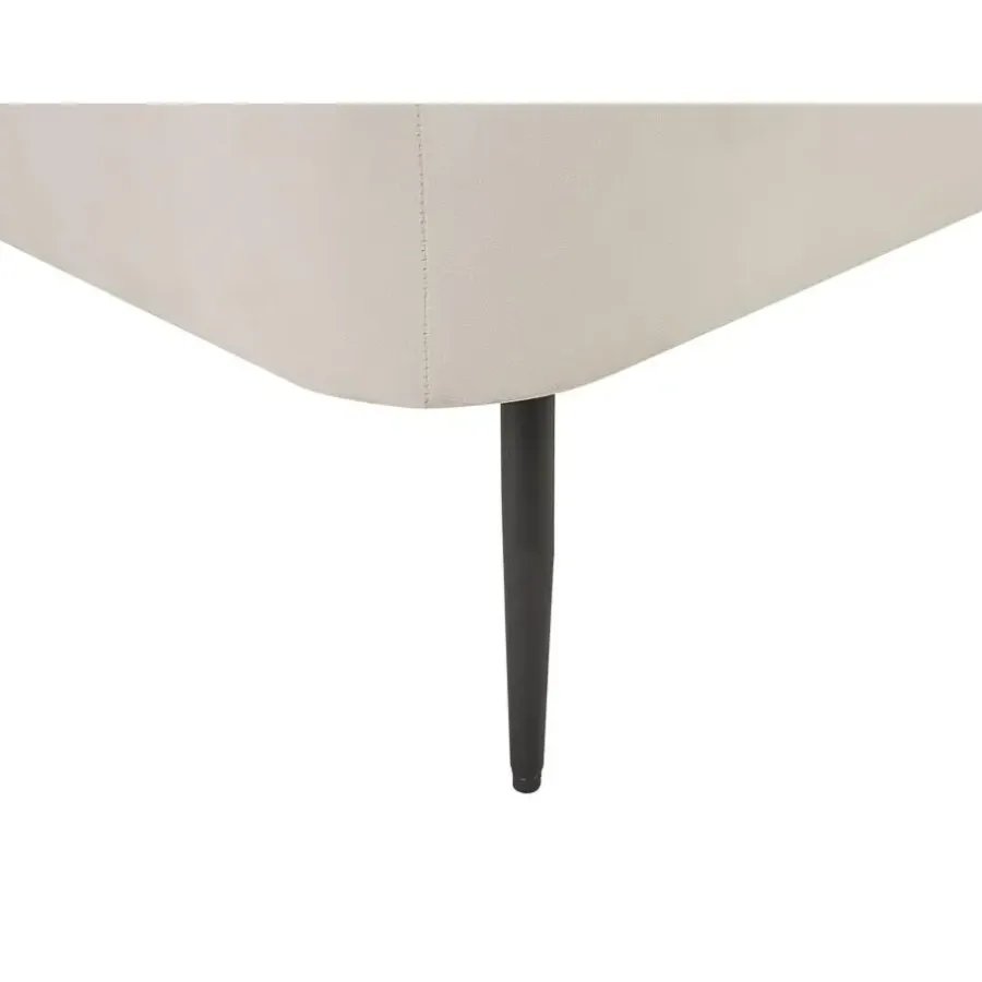 Loveseats-Beliani ARCEY - Chaise longue - Wit - Fluweel