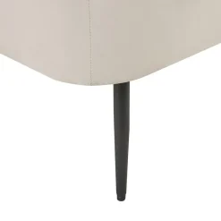 Loveseats-Beliani ARCEY - Chaise longue - Wit - Fluweel