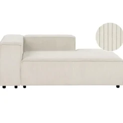 Leen Bakker ARDAL - Chaise longue - Off-white - Linkszijdig - Corduroy