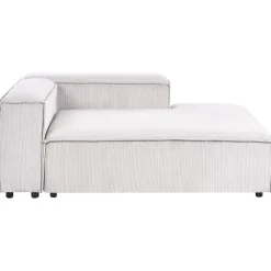 Leen Bakker ARDAL - Chaise longue - Off-white - Linkszijdig - Corduroy