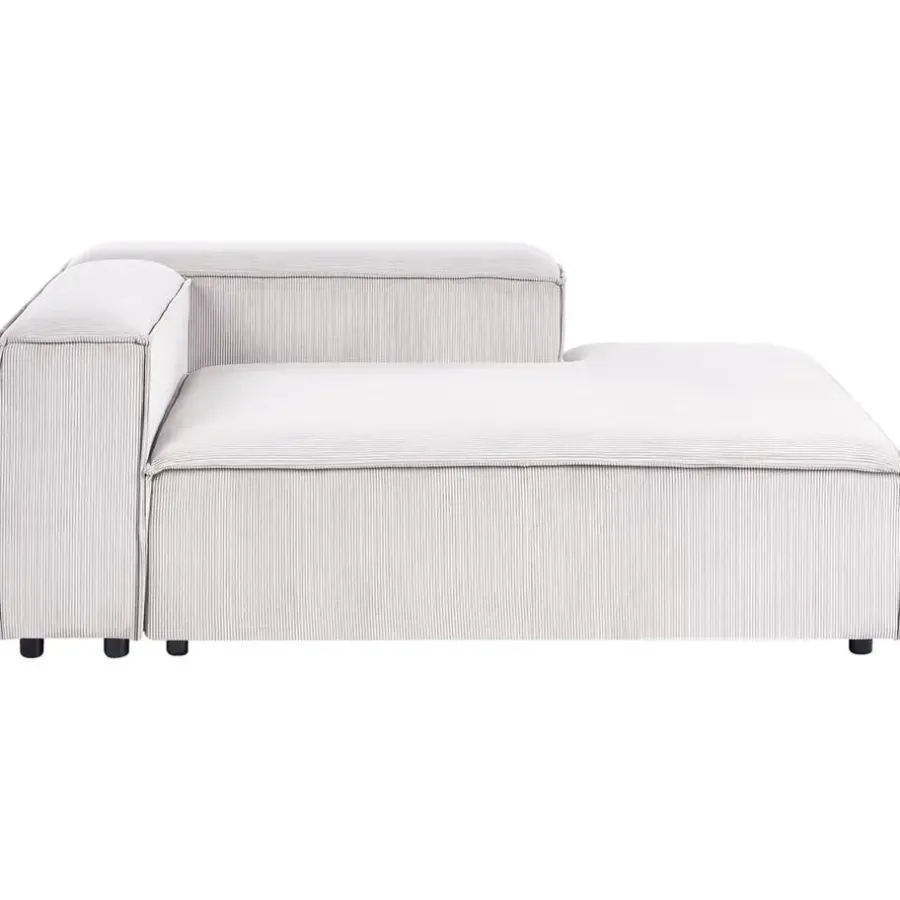 Leen Bakker ARDAL - Chaise longue - Off-white - Linkszijdig - Corduroy
