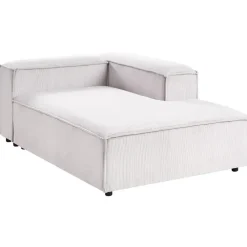 Leen Bakker ARDAL - Chaise longue - Off-white - Linkszijdig - Corduroy