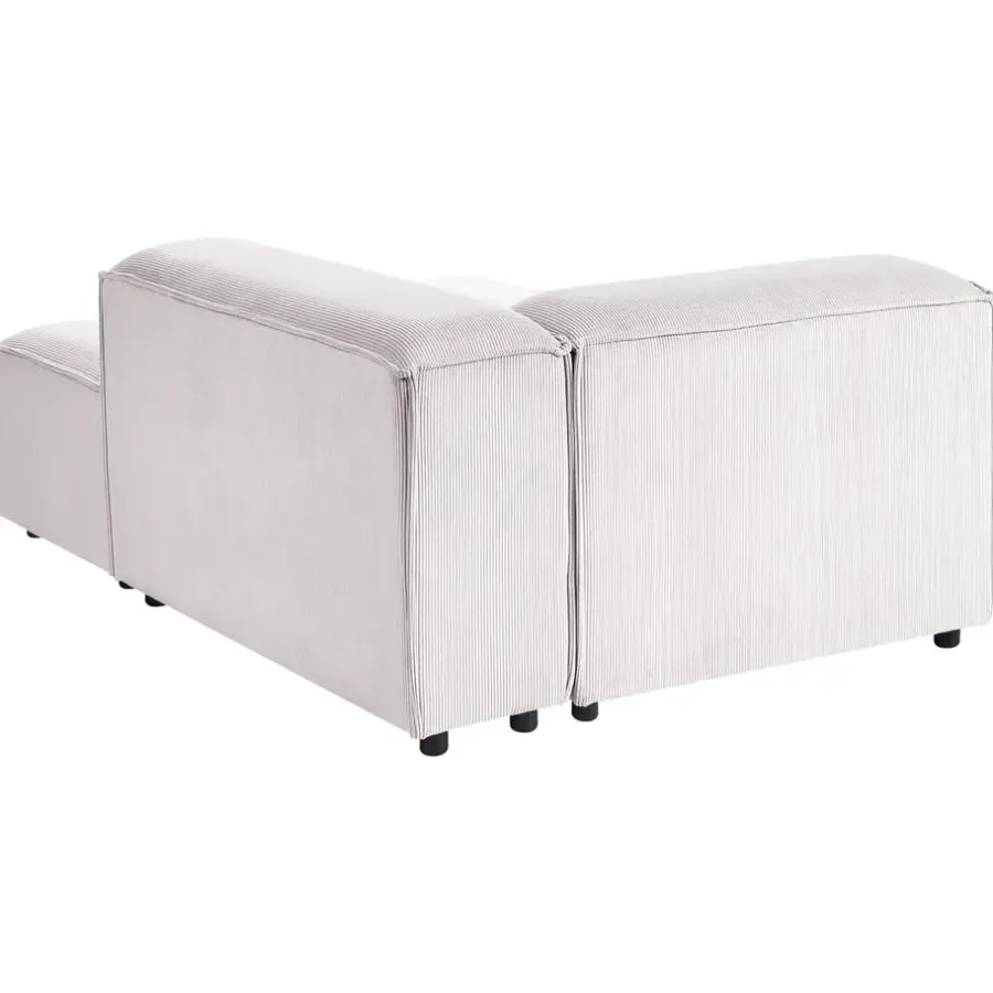 Leen Bakker ARDAL - Chaise longue - Off-white - Linkszijdig - Corduroy