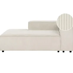 Leen Bakker ARDAL - Chaise longue - Off-white - Rechtszijdig - Corduroy