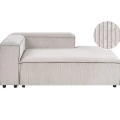 Leen Bakker ARDAL - Chaise longue - Taupe - Linkszijdig - Corduroy