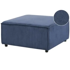 Hockers En Voetenbanken-Leen Bakker ARDAL - Ottomaan - Donkerblauw - Corduroy