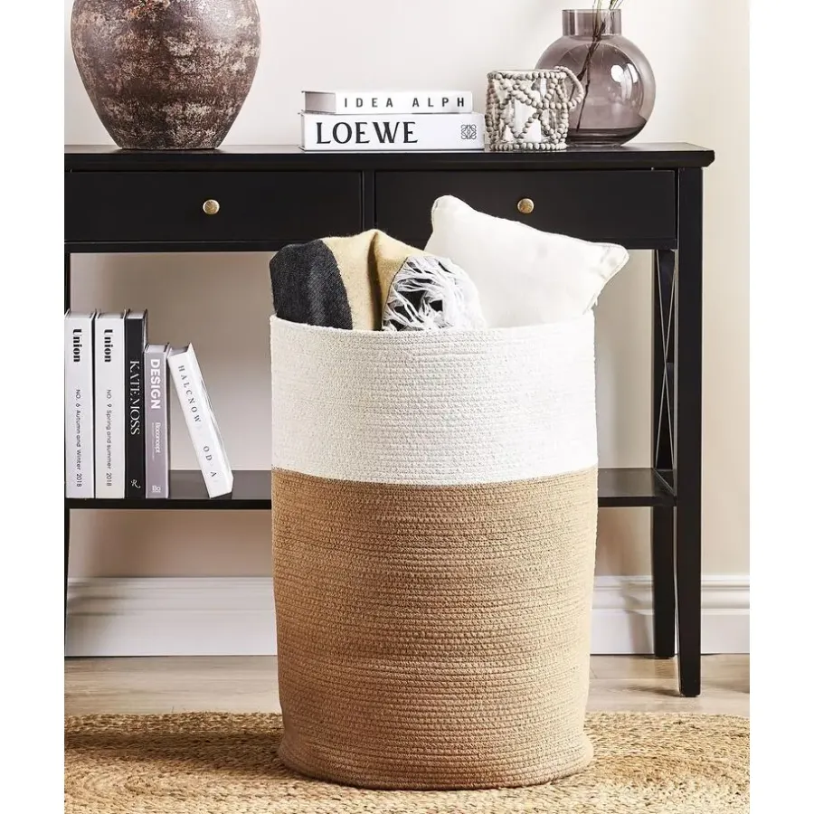 Beliani ARDESEN - Mand - Beige - Katoen