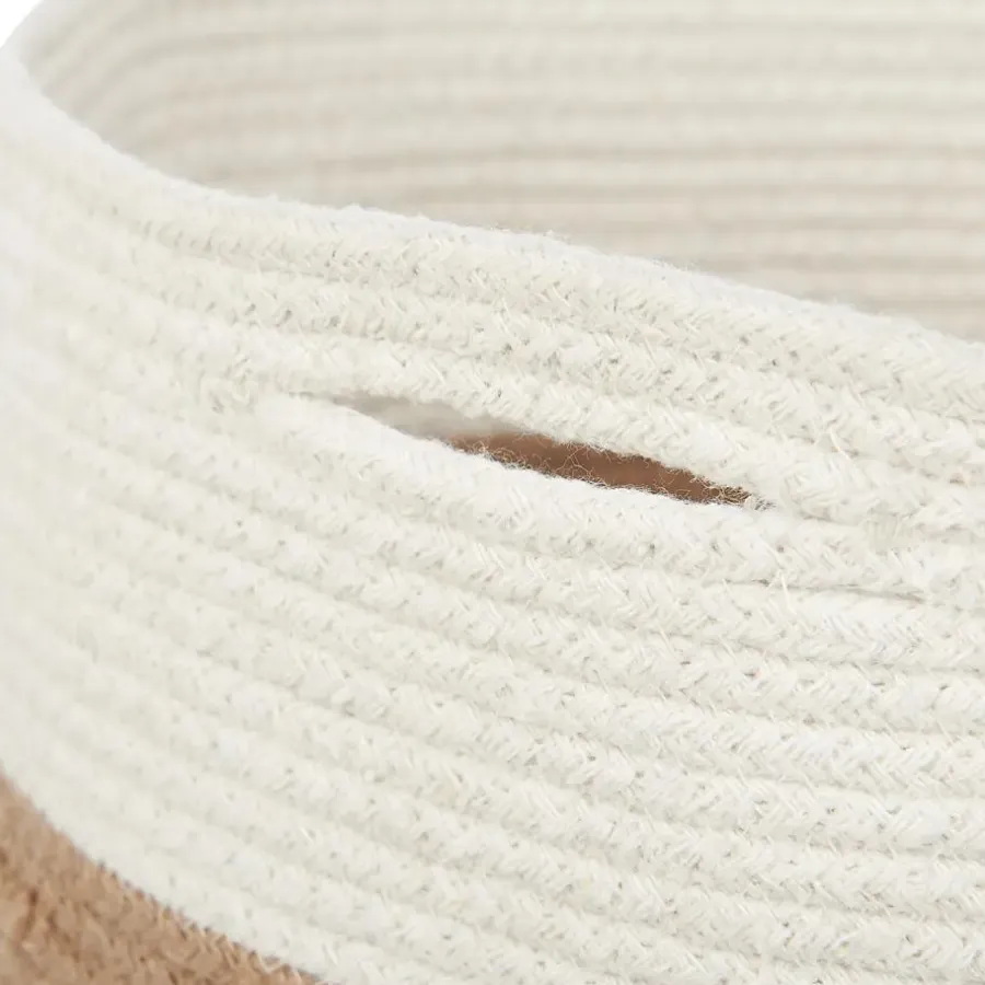 Beliani ARDESEN - Mand set van 2 - Beige - Katoen