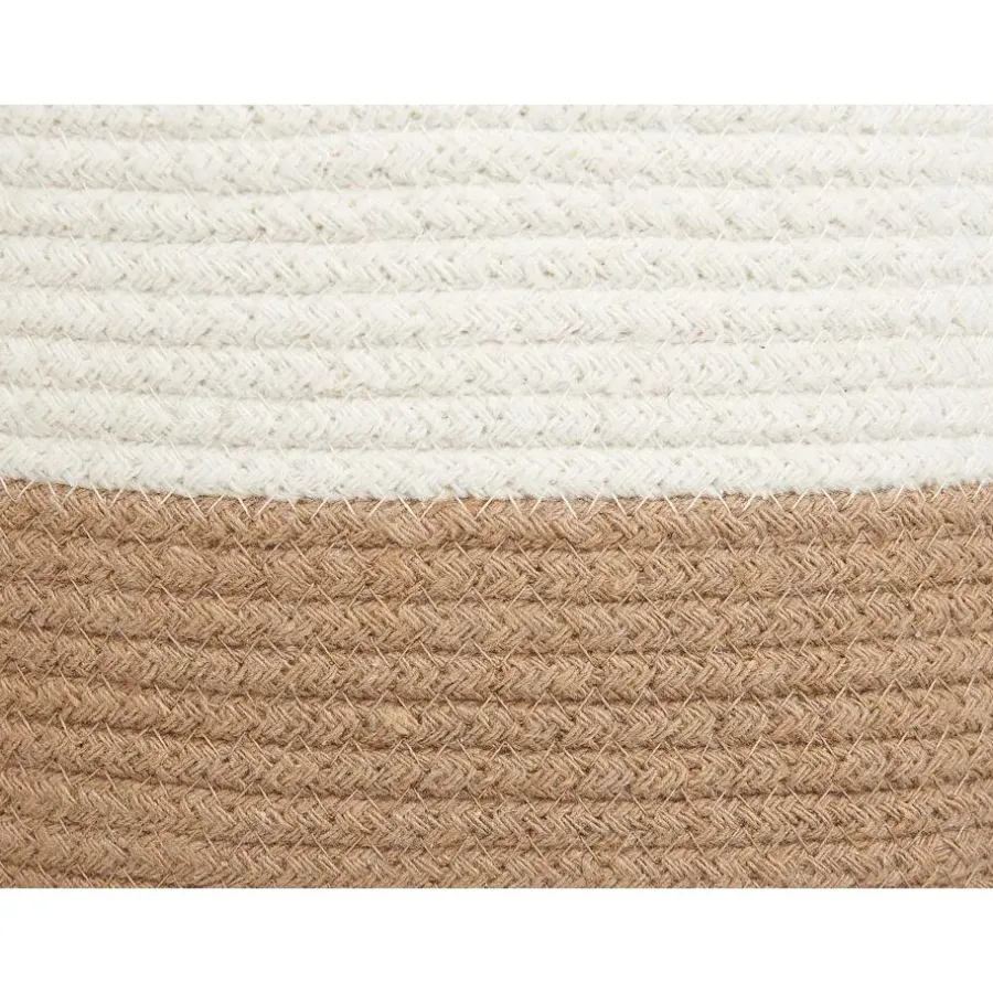 Beliani ARDESEN - Mand set van 2 - Beige - Katoen