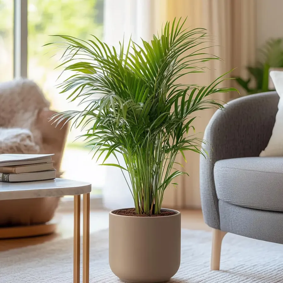 Kamerplanten-Plant in a Box Areca goudpalm - Dypsis lutescens - Hoogte 60-70cm - ⌀17cm