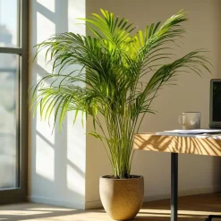 Plant in a Box Areca goudpalm - Set van 2 - Dypsis lutescens - Hoogte 100-120cm - ⌀21cm