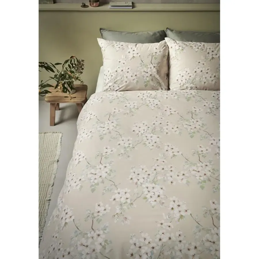 Ariadne at Home Blooming Flowers dekbedovertrek - 240x200/220 - Zand