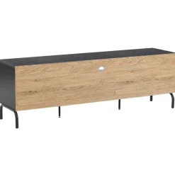 Tv Meubels-Beliani ARKLEY - TV-meubel - Zwart - Vezelplaat