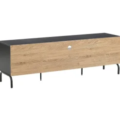 Tv Meubels-Beliani ARKLEY - TV-meubel - Zwart - Vezelplaat