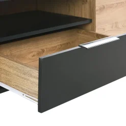 Tv Meubels-Beliani ARKLEY - TV-meubel - Zwart - Vezelplaat