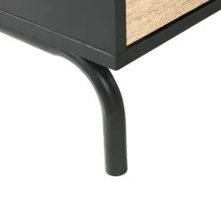 Tv Meubels-Beliani ARKLEY - TV-meubel - Zwart - Vezelplaat