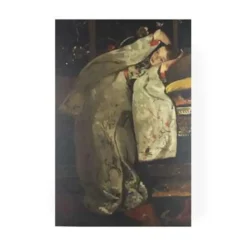 Schilderijen-Art for the Home - Canvas - Meisje in Witte Kimono - 100x70 cm