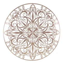 Art for the Home - Metal Art - Luxe mandala roségoud D80cm
