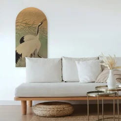Schilderijen-Art for the Home Canvas Boogvormig Kraanvogels in de Ochtend 100x54cm