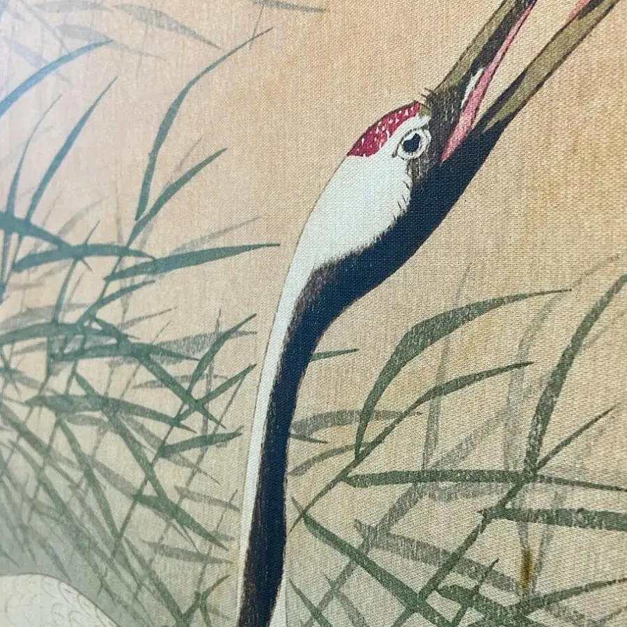 Schilderijen-Art for the Home Canvas Boogvormig Kraanvogels in de Ochtend 100x54cm