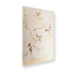 Art for the Home Canvas Geschilderde Details Sunset Birds 70x50cm