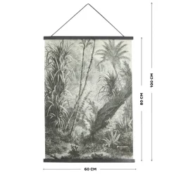 Wandkleden-Art for the Home Jungle Amazone Textiel Poster 80x60 cm
