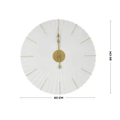 Klokken-Art for the Home Klok Luxe wit en goud Hangende Klok Origami 60cm