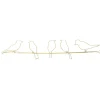 Schilderijen-Art for the Home Metal Art Vogels op draad goud 60x12,5cm
