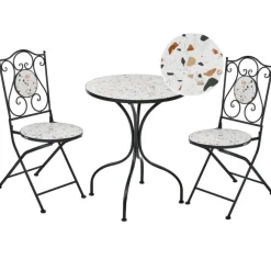 Bistro- & Balkonsets-Leen Bakker ARTENA - Bistroset - Zwart - IJzer