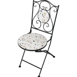 Bistro- & Balkonsets-Leen Bakker ARTENA - Set van 2 tuinstoelen - Zwart - IJzer