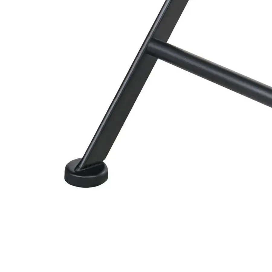 Bistro- & Balkonsets-Leen Bakker ARTENA - Set van 2 tuinstoelen - Zwart - IJzer