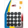 Vloerbescherming-Artex Meubelviltjes/antislip - zwart - 16x - rubber - rond - 2,2 cm