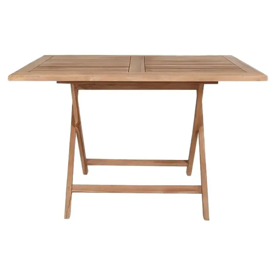 Leen Bakker Artichok Jane inklapbare houten tuintafel - 120 x 80 cm