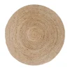 Jute Vloerkleden-Leen Bakker Artichok Milou Jute Vloerkleed Ø 180 cm - Naturel