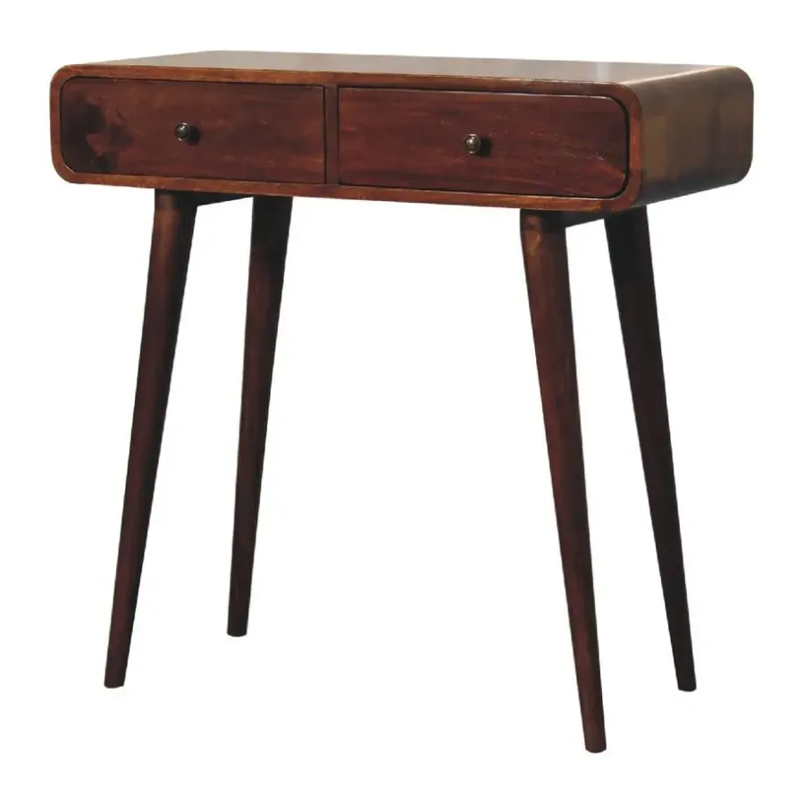 Sidetables-Artisan Furniture Massief Houten Kastanje Hal Tafel