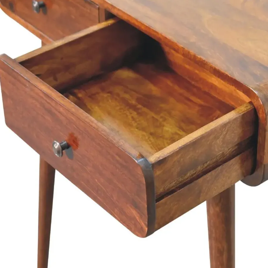 Sidetables-Artisan Furniture Massief Houten Kastanje Hal Tafel