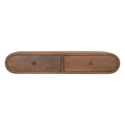Sidetables-Artisan Furniture Solid hout Drijvende Kastanje Londen Sidetable