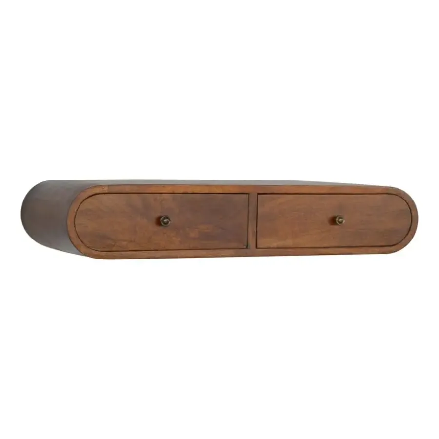 Sidetables-Artisan Furniture Solid hout Drijvende Kastanje Londen Sidetable